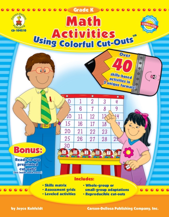 Math Activities Using Colorful Cut-Outs(TM), Grade K (e-bog) af Kohfeldt, Joyce