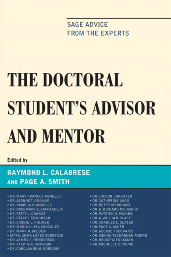 Doctoral StudentOs Advisor and Mentor