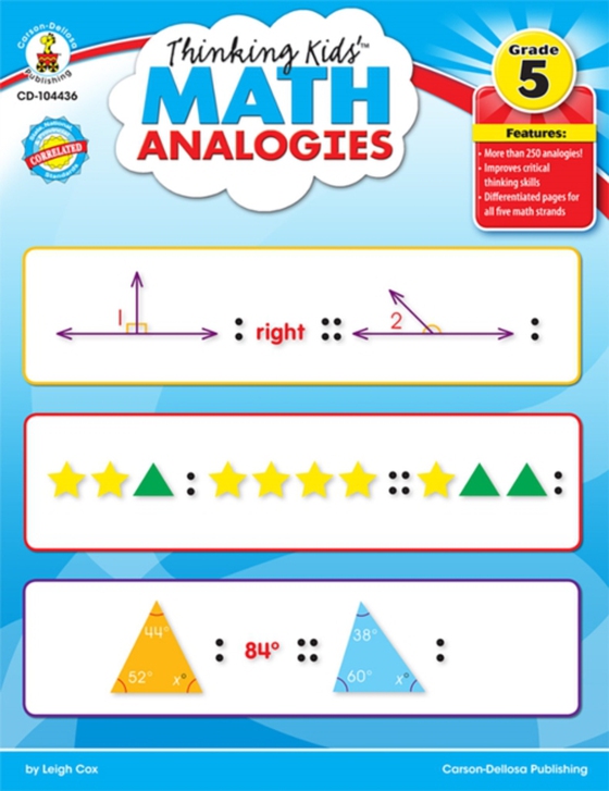 Thinking Kids'(TM) Math Analogies, Grade 5 (e-bog) af Cox, Leigh Morrison