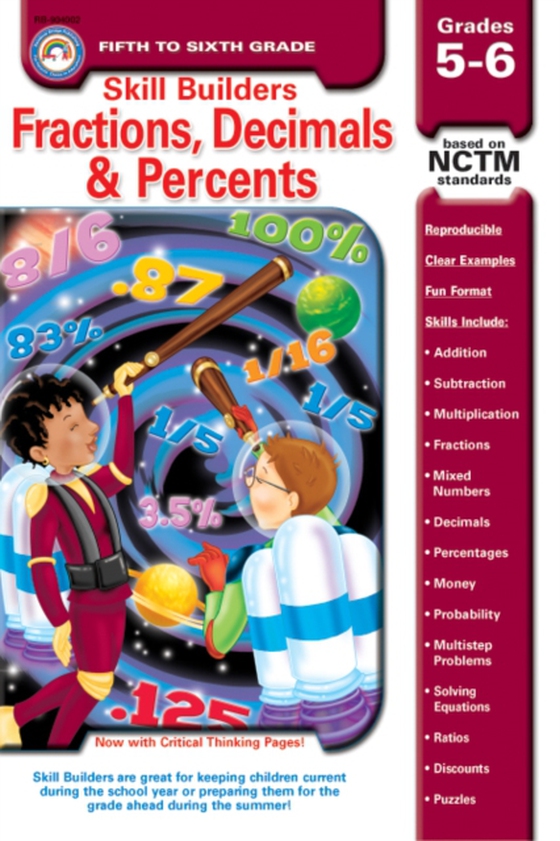 Fractions, Decimals, & Percents, Grades 5 - 6 (e-bog) af Snow, R. B.