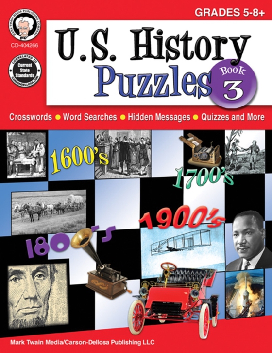 U.S. History Puzzles, Book 3, Grades 5 - 8