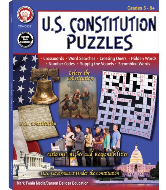 U.S. Constitution Puzzles, Grades 5 - 12 (e-bog) af Cheyney, Arnold