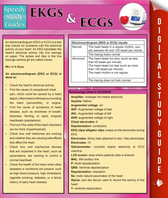 Ekgs And Ecgs (Speedy Study Guides) (e-bog) af Publishing, Speedy