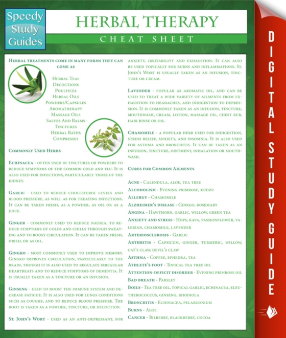 Herbal Therapy Cheat Sheet (Speedy Study Guides) (e-bog) af Publishing, Speedy
