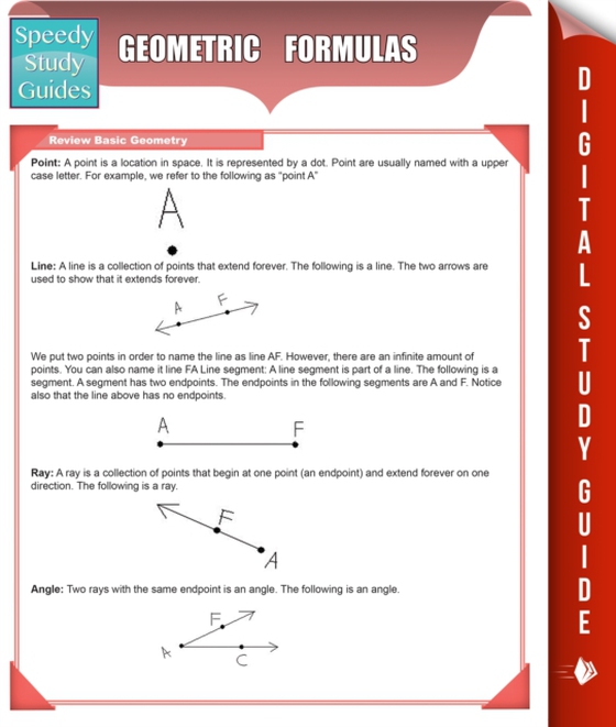 Geometric Formulas (Speedy Study Guides) (e-bog) af Publishing, Speedy