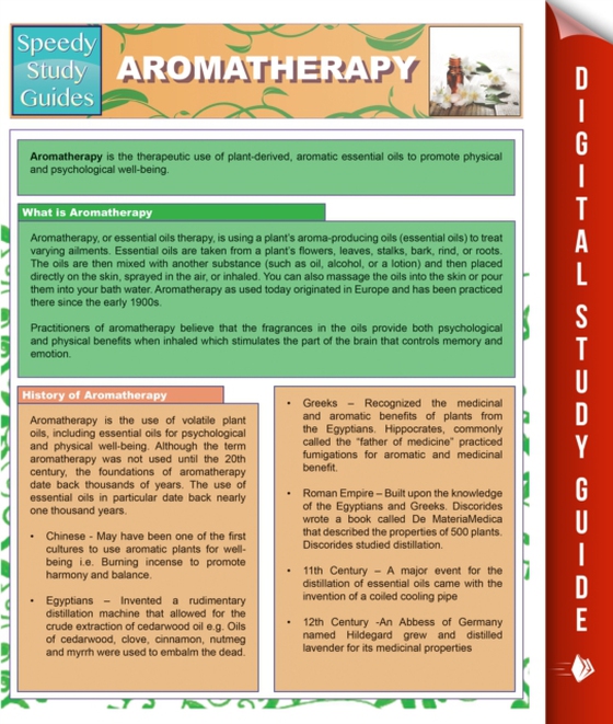 Aromatherapy (Speedy Study Guides) (e-bog) af Publishing, Speedy