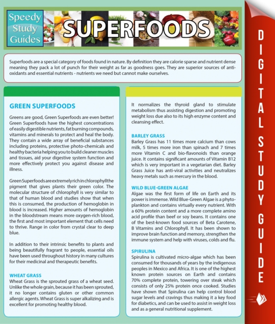 Superfoods (Speedy Study Guides) (e-bog) af Publishing, Speedy