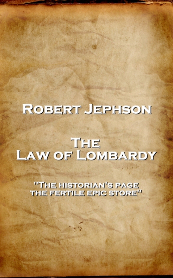 Law of Lombardy (e-bog) af Robert Jephson