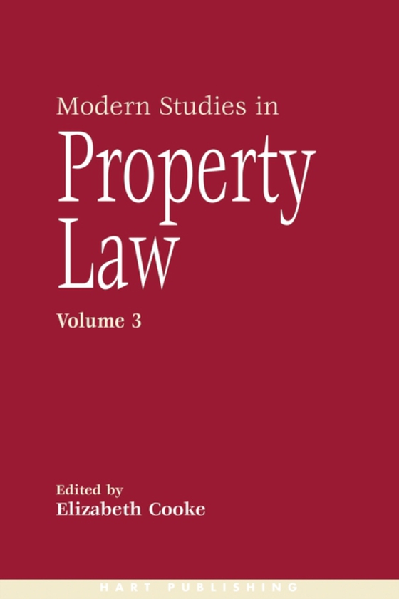 Modern Studies in Property Law - Volume 3 (e-bog) af -