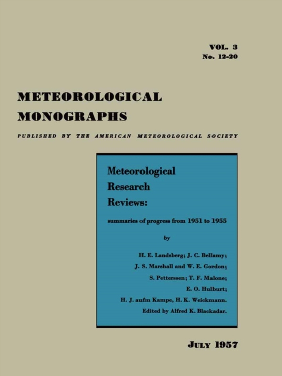 Meteorological Research Reviews (e-bog) af -