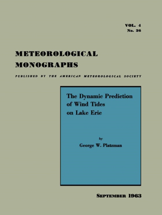Dynamic Prediction of Wind Tides on Lake Erie (e-bog) af -
