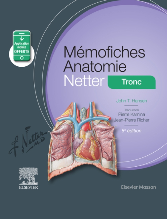 Mémofiches Anatomie Netter - Tronc (e-bog) af Kamina, Pierre