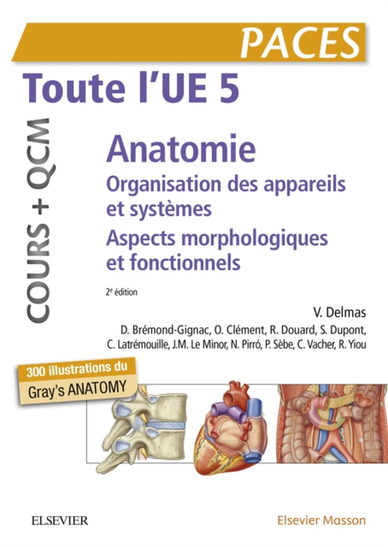 Toute l'UE 5 - Anatomie - Cours + QCM (e-bog) af Sebe, Philippe