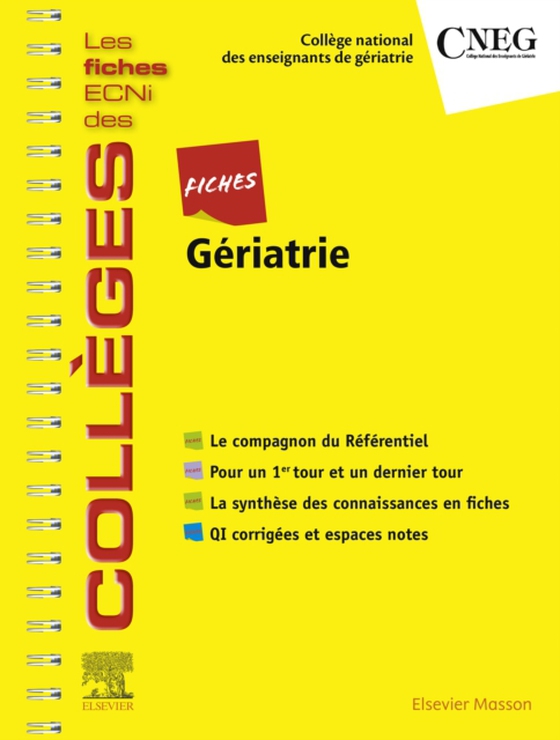 Fiches Gériatrie (e-bog) af College national des enseignants de geriatrie