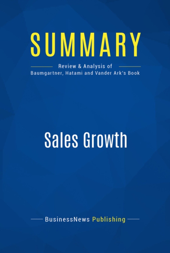 Summary: Sales Growth (e-bog) af Publishing, BusinessNews