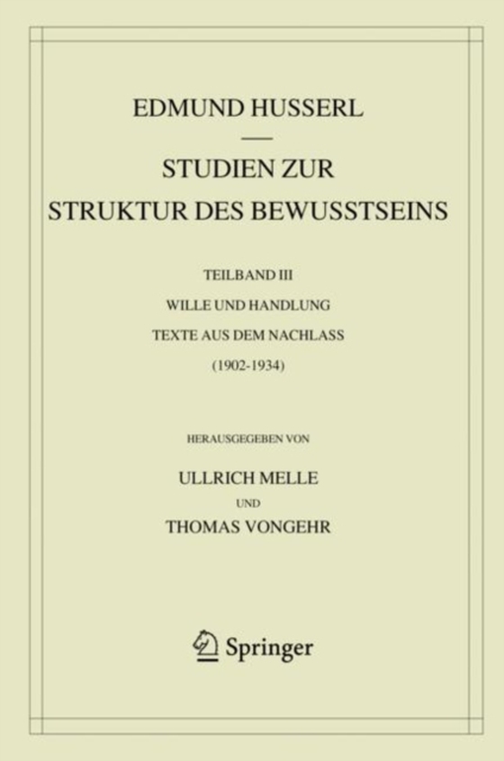 Studien zur Struktur des Bewusstseins