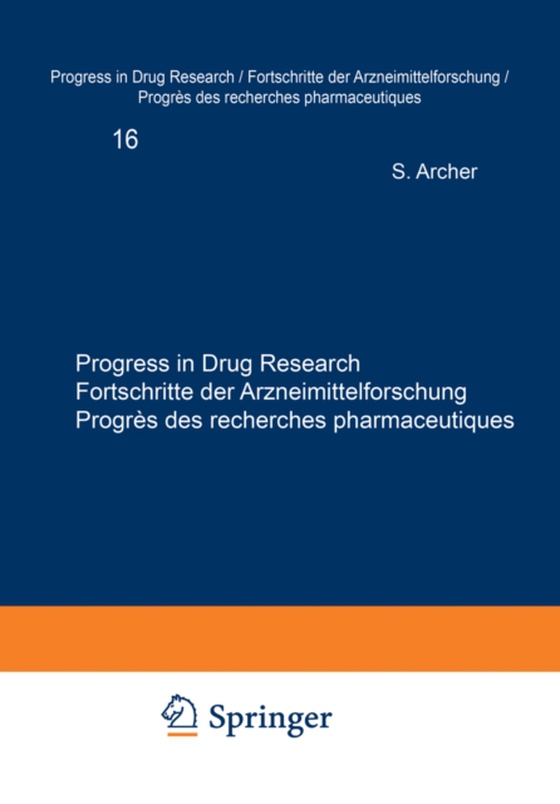 Progress in Drug Research / Fortschritte der Arzneimittelforschung / Progres des recherches pharmaceutiques (e-bog) af -