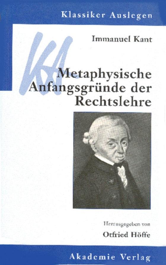 Immanuel Kant: Metaphysische Anfangsgründe der Rechtslehre (e-bog) af -