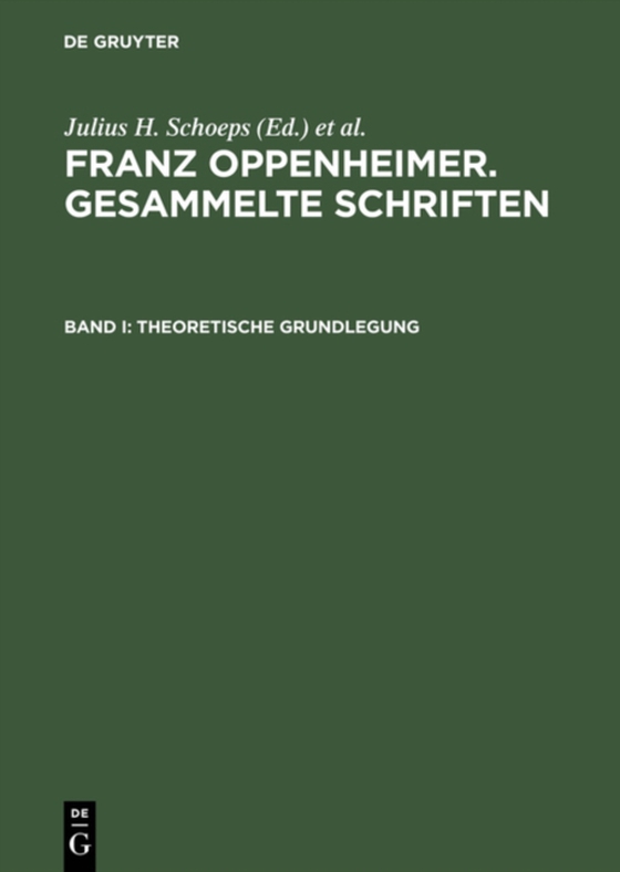 Theoretische Grundlegung (e-bog) af -