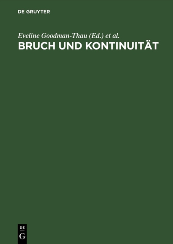 Bruch und Kontinuität (e-bog) af -