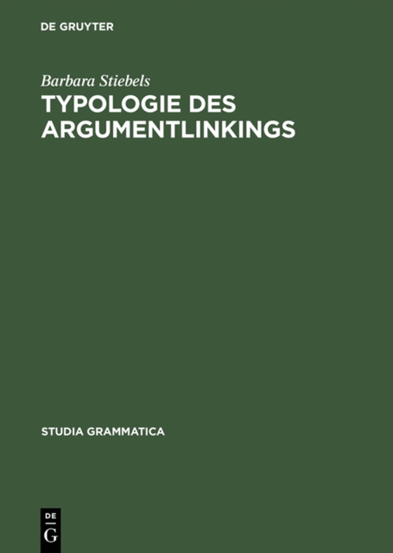 Typologie des Argumentlinkings (e-bog) af Stiebels, Barbara