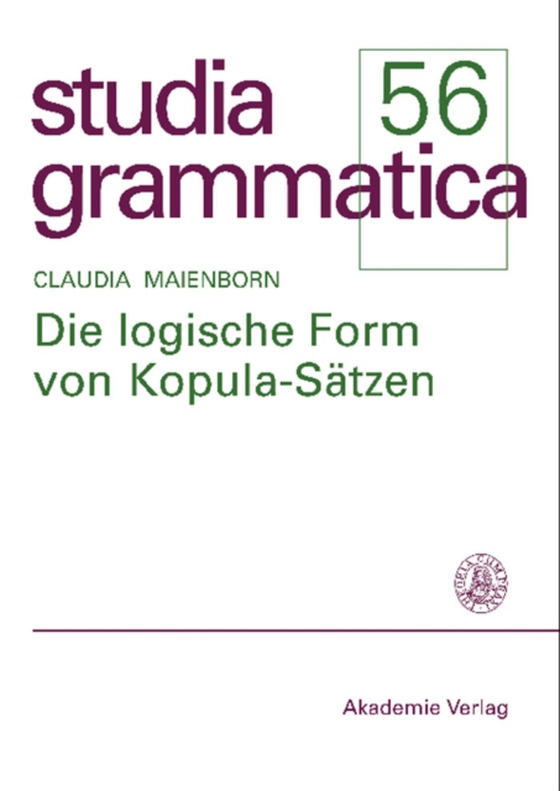 Die logische Form von Kopula-Sätzen (e-bog) af Maienborn, Claudia