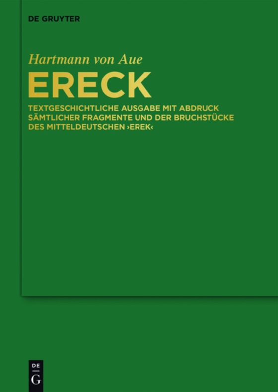 Ereck (e-bog) af Aue, Hartmann von