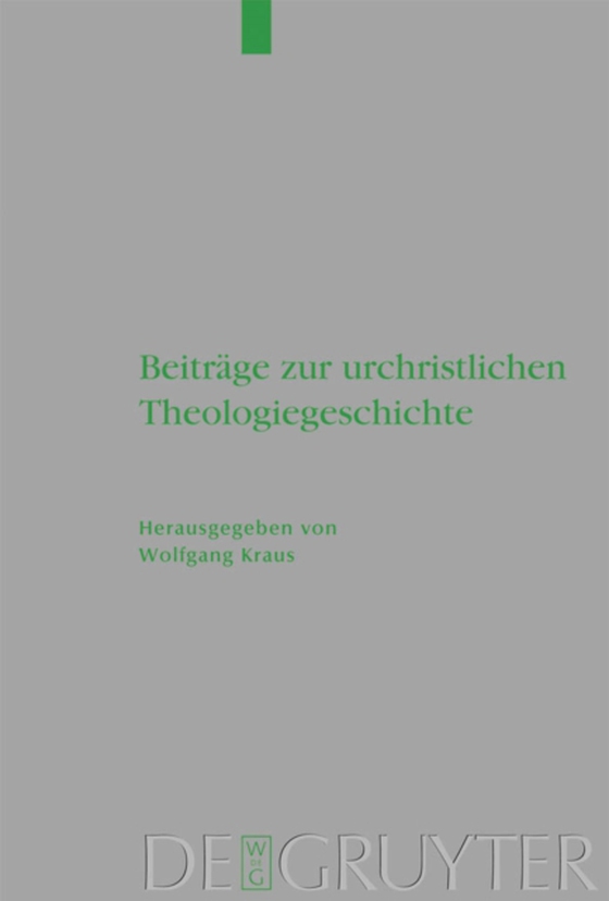 Beiträge zur urchristlichen Theologiegeschichte (e-bog) af -