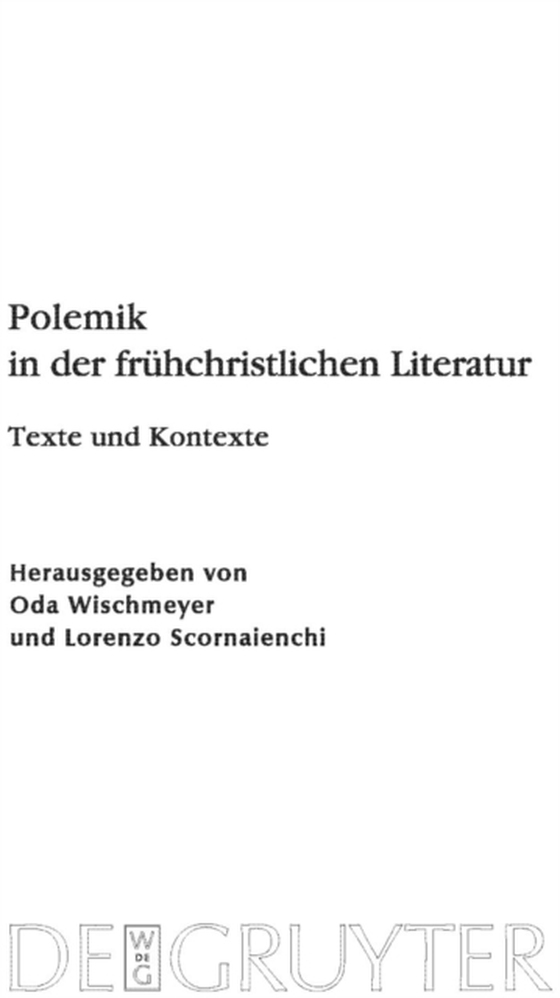 Polemik in der frühchristlichen Literatur (e-bog) af -