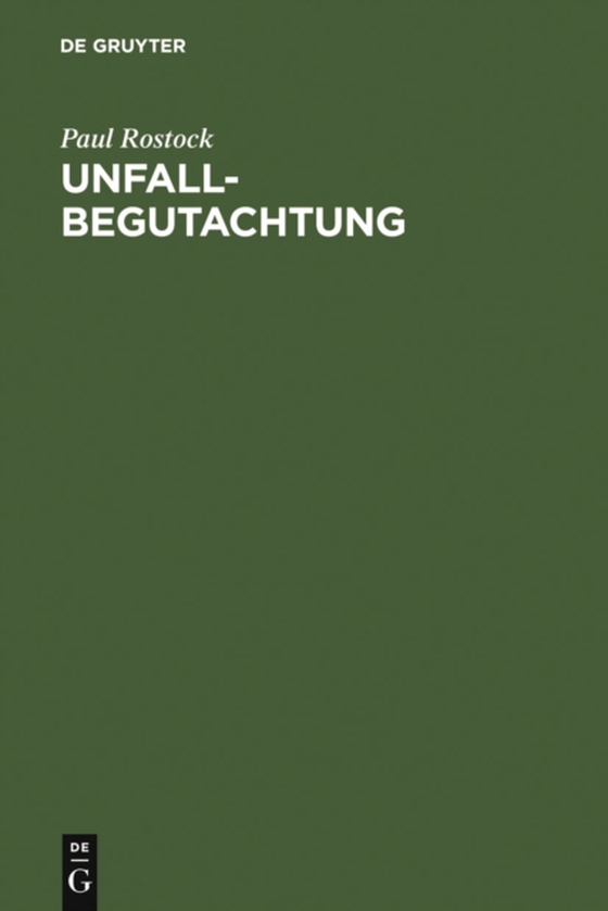 Unfallbegutachtung (e-bog) af Rostock, Paul