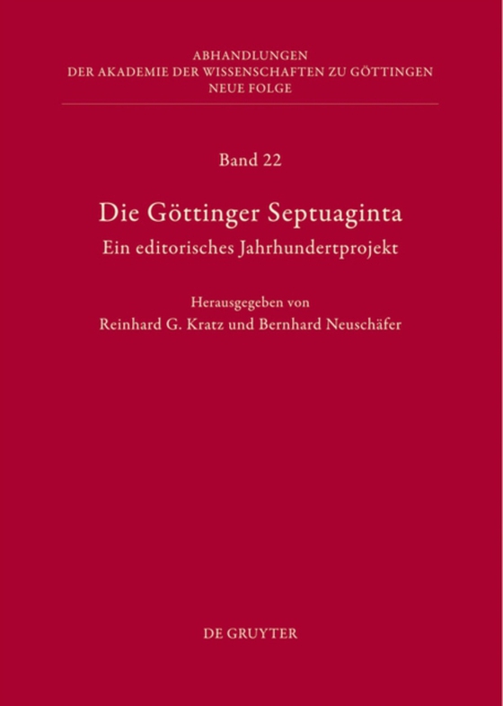 Die Göttinger Septuaginta