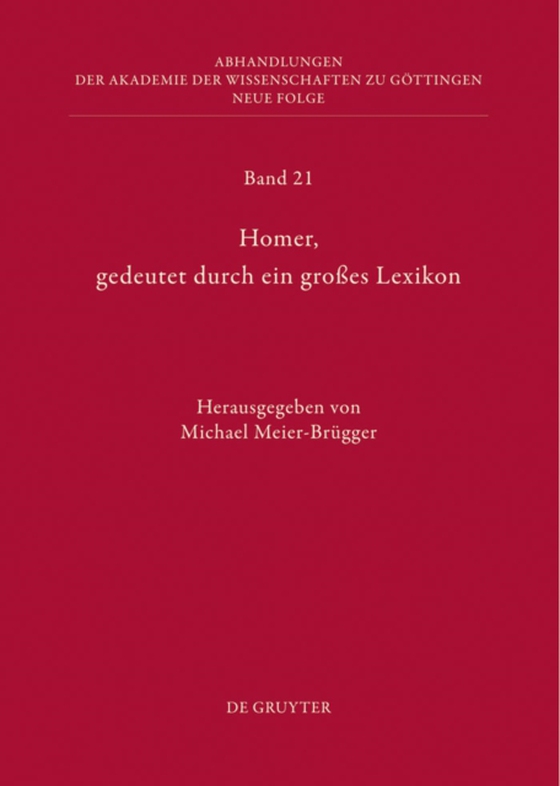 Homer, gedeutet durch ein großes Lexikon