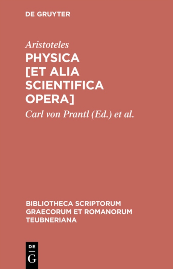 Physica [et alia scientifica opera] (e-bog) af Aristoteles