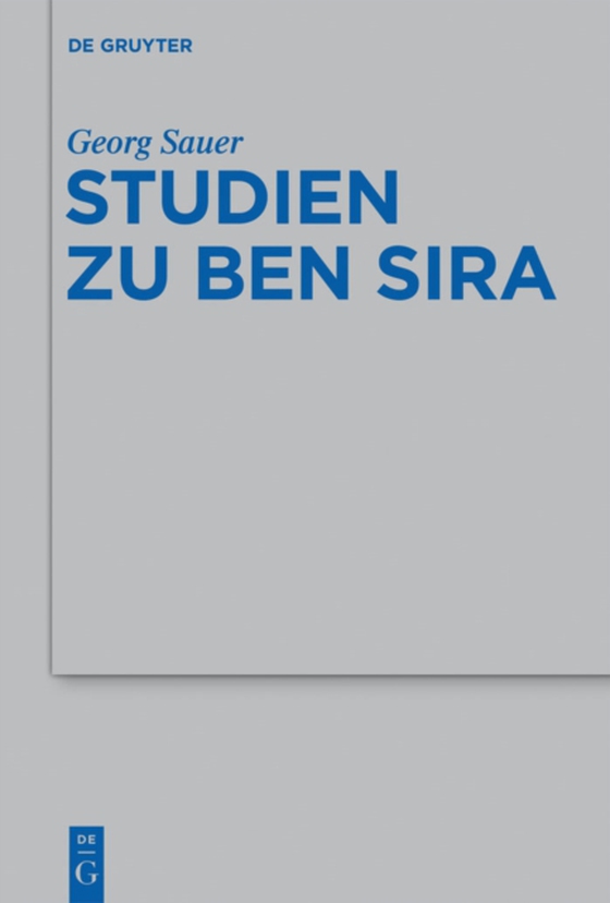 Studien zu Ben Sira