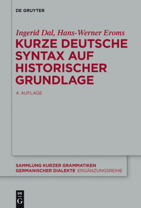 Kurze deutsche Syntax auf historischer Grundlage (e-bog) af Dal, Ingerid