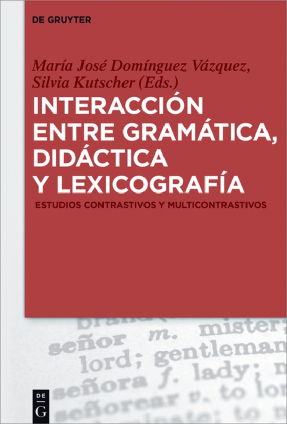 Interacción entre gramática, didáctica y lexicografía (e-bog) af -