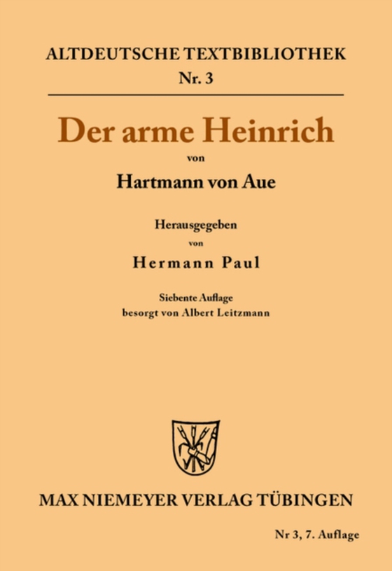 Der arme Heinrich (e-bog) af Aue, Hartmann von