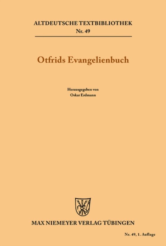 Otfrids Evangelienbuch (e-bog) af Weissenburg, Otfrid von