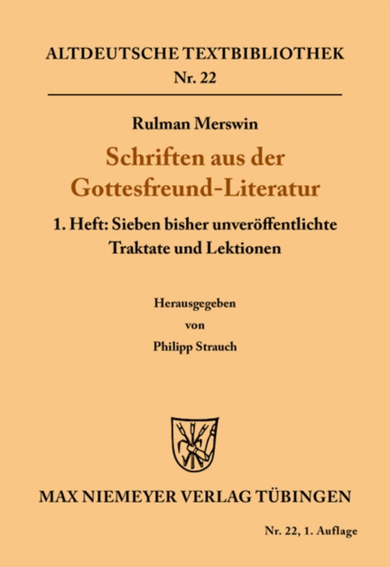 Schriften aus der Gottesfreund-Literatur (e-bog) af Merswin, Rulman