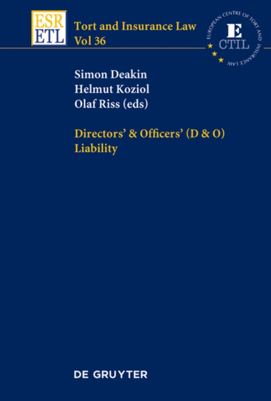 Directors & Officers (D & O) Liability (e-bog) af Riss, Olaf