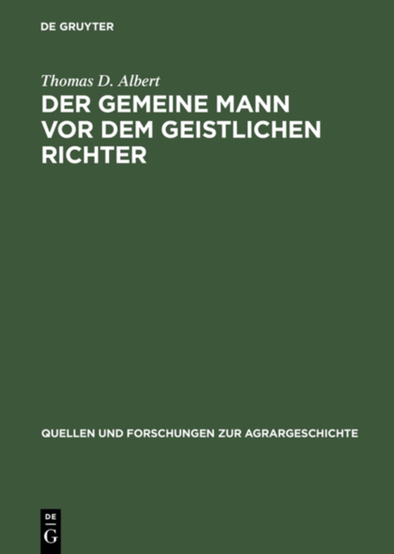 Der gemeine Mann vor dem geistlichen Richter (e-bog) af Albert, Thomas D.