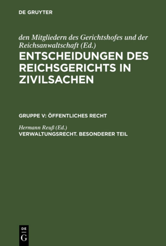 Verwaltungsrecht. Besonderer Teil (e-bog) af -