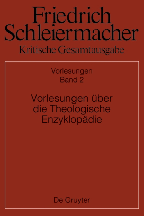 Vorlesungen über die Theologische Enzyklopädie (e-bog) af -