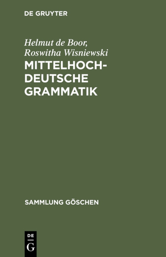 Mittelhochdeutsche Grammatik (e-bog) af Wisniewski, Roswitha