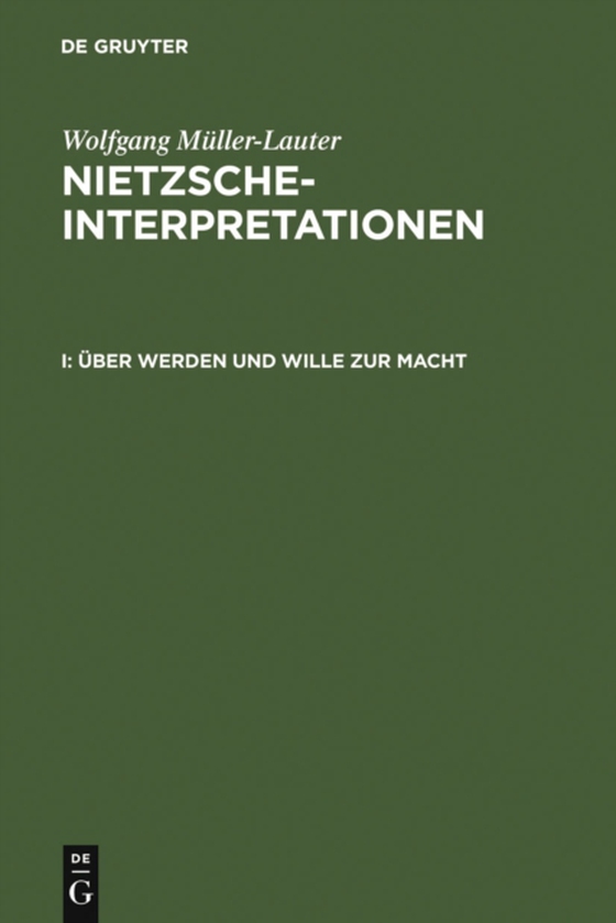 Über Werden und Wille zur Macht (e-bog) af Muller-Lauter, Wolfgang