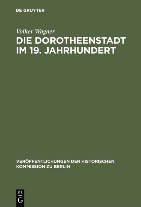 Die Dorotheenstadt im 19. Jahrhundert (e-bog) af Wagner, Volker