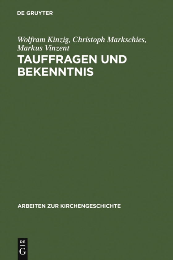 Tauffragen und Bekenntnis (e-bog) af Vinzent, Markus