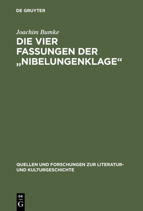 Die vier Fassungen der „Nibelungenklage“ (e-bog) af Bumke, Joachim