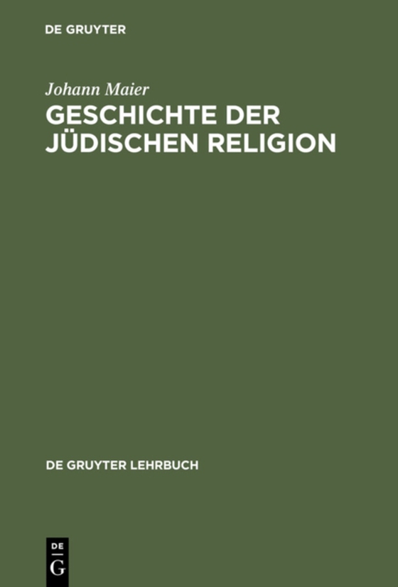 Geschichte der jüdischen Religion (e-bog) af Maier, Johann