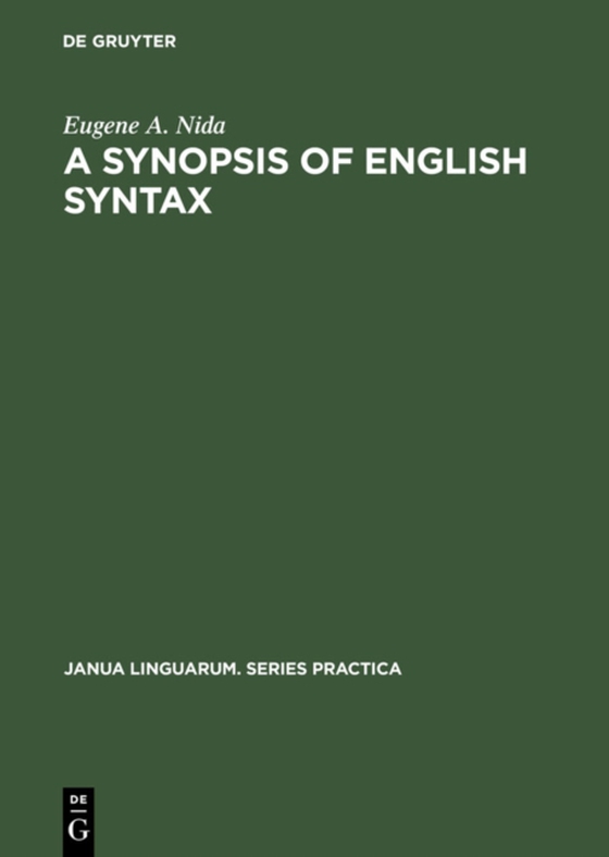 Synopsis of English Syntax (e-bog) af Nida, Eugene A.